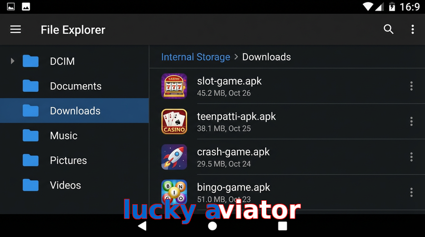 Main screen of Lucky Aviator gameapk page for PK players